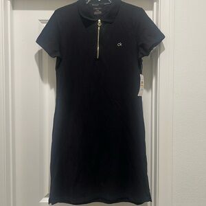 Calvin Klein Black Mini Dress with Zipper